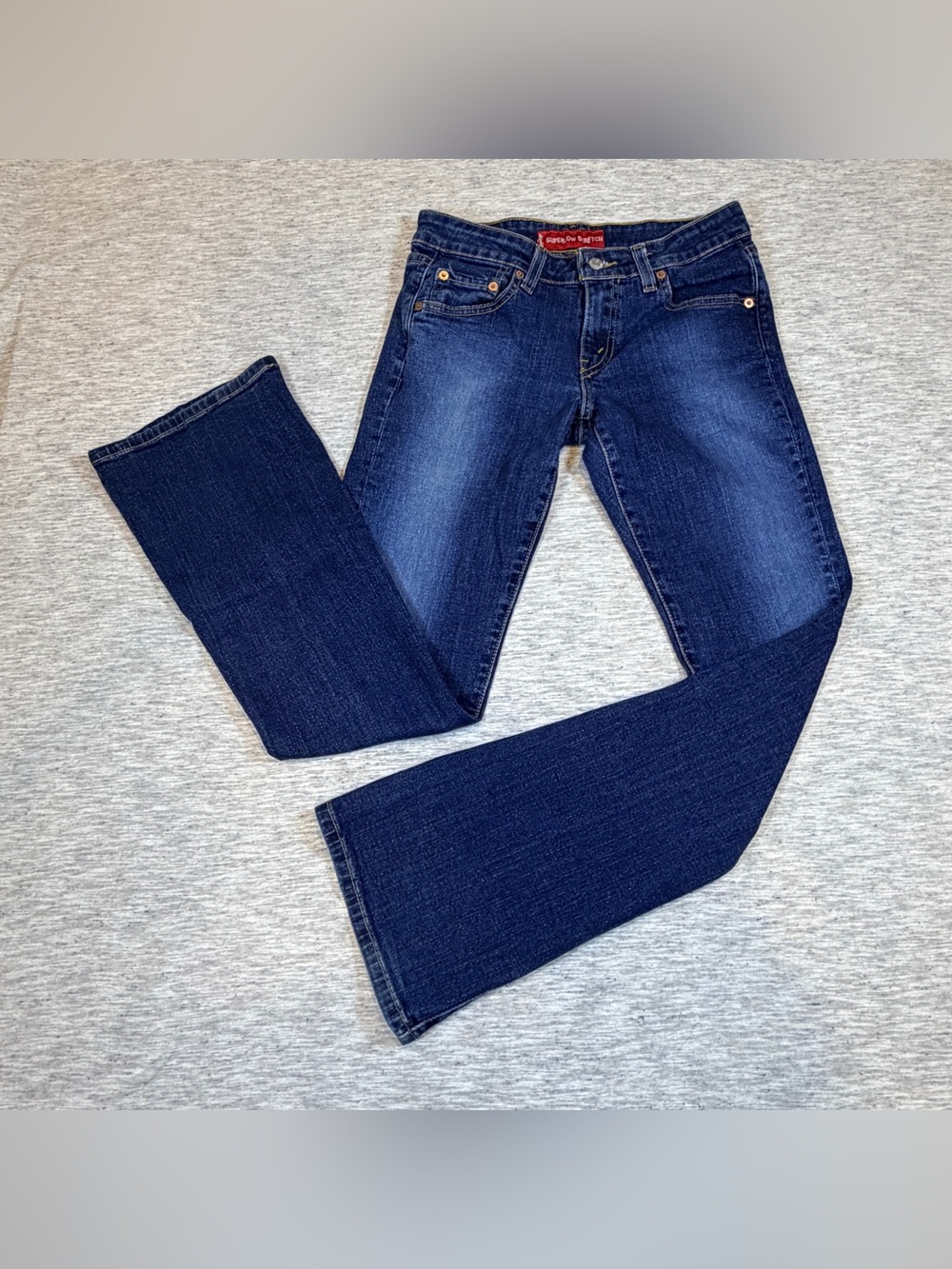 Levi's 518 Women Junior Bootcut Jeans Dark Wash Blue Size 3 M